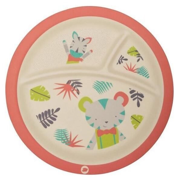 Bebe Confort - Assiette en Bambou avec compartiments - Jungle Vibes (18M +)