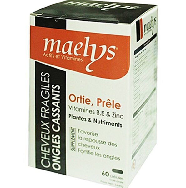 Maelys Ortie Prêle Vitamines B E et Zinc - 60 Gélules