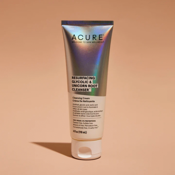 Acure Resurfacing glycolic & Unicorn Root Cleanser 118ml