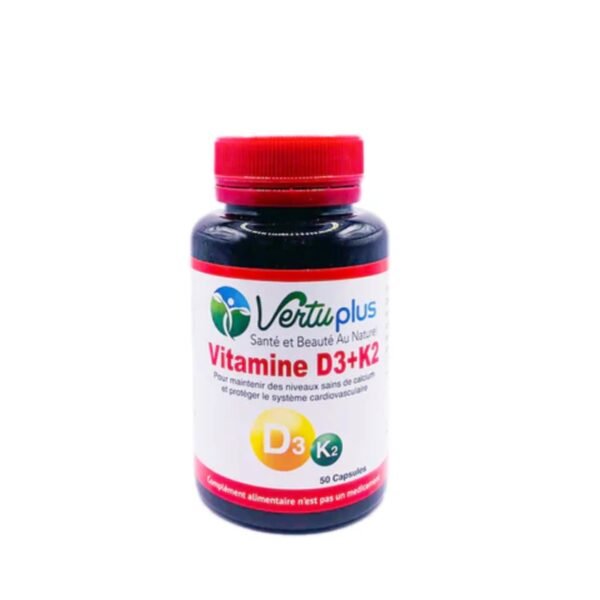 Vertu Plus Vitamine D3+K2 50 Capsules
