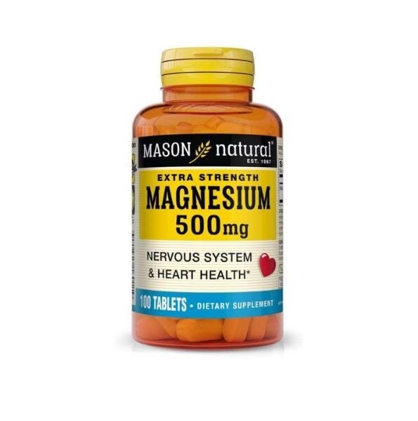 Mason Natural Magnesium 500mg 100 Tablets