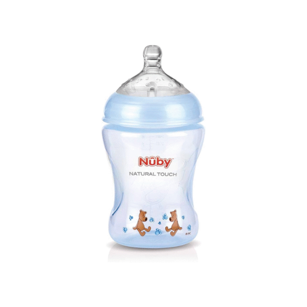 Nuby Biberon Col Large Blue Claire +0m 240ml NT68007