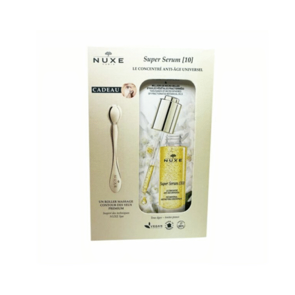 Nuxe Super Serum 10 15ml+Roller Massage Contour Des Yeux Pack