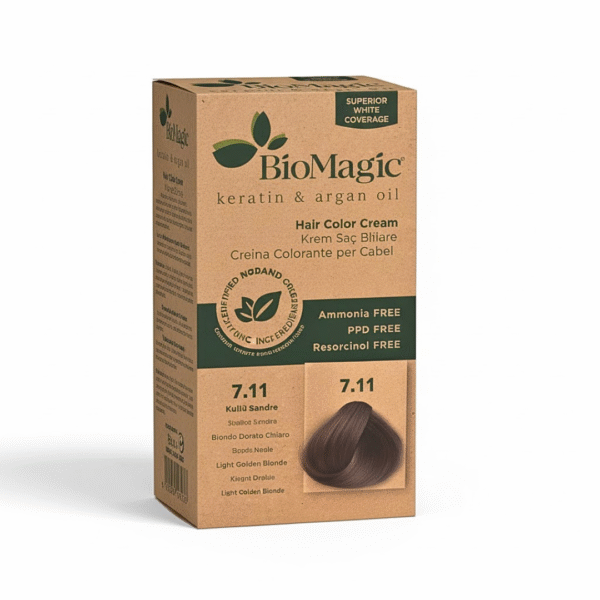 Biomagic Hair Color Cream Kit 7/11 Intense Ash Blonde