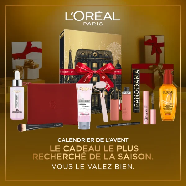 L'Oréal Paris – Coffret Cadeau Calendrier de l’Avent Édition Limitée 2025