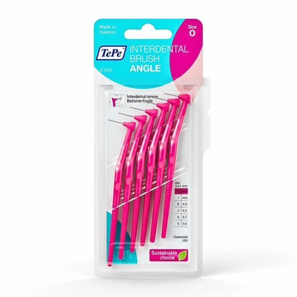Tepe Interdental Brush Angle Rose 0.4mm Taille 0 -6 Pieces