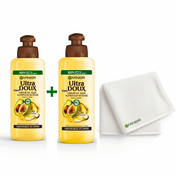 Garnier Ultra Doux Serum Hair Avocat 2x200ml + Serviette pack