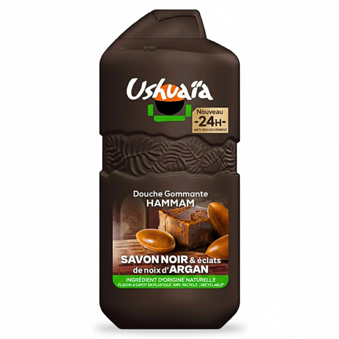 USH-Douche-Gommante-Hammam-Savon-Noir-280ml-1