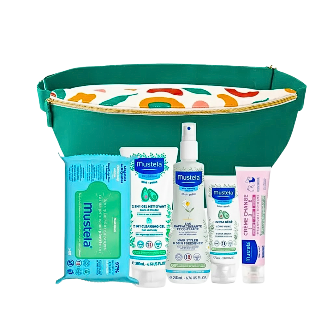 Mustela-Sac-Banane-2en1Ling-NettEau-Raf-200mlcr-visageCr-change-1