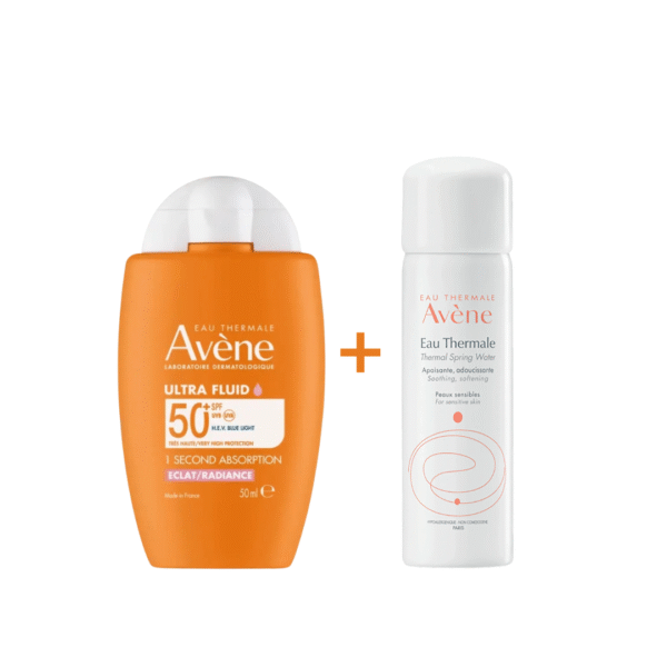 EAU THERMALE AVÈNE Ecran Ultra Fluid Radiance Spf50+ 50ml = Eau Thermale Offerte
