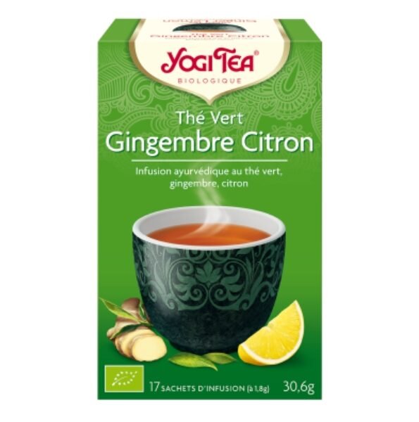 YOGI TEA THE VERT GINGEMBRE CITRON 17 X 2G