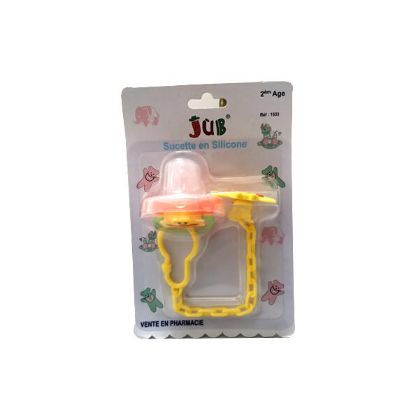 Juniors sucette en silicone  jub 2eme age +couvercle